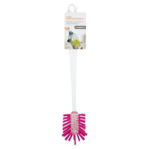 Casabella Bottle Cleaning Brush with Nylon Bristles 12" Handle Plum Casabella Bottle Cleaning Brush with Nylon Bristles 12" Handle Plum